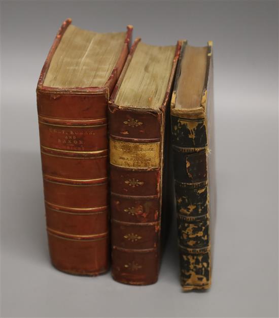 Ex-Libris Frederick Hendricks, F.S.S., F.S.A., Knight of Vasa,1893, two 19th century volumes,